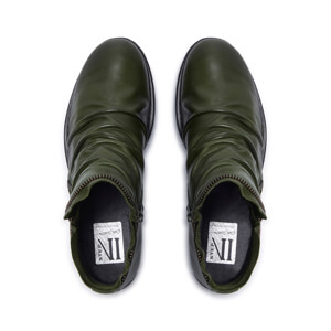 Carl Scarpa Natalia Green Leather Ankle Boots